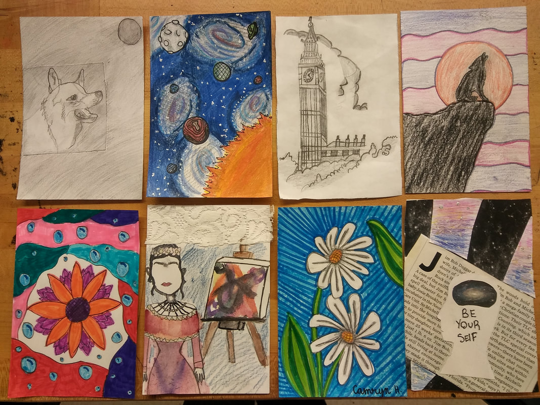 7th & 8th Grade: Artist Trading Cards